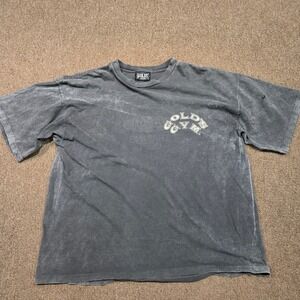 Gold's Gym Vintage T-Shirt Mens XL Gray Acid Wash Graphic Distressed Pump Cover
